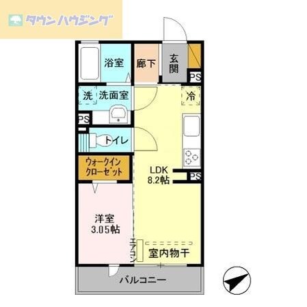 グレイスフラッツの物件間取画像